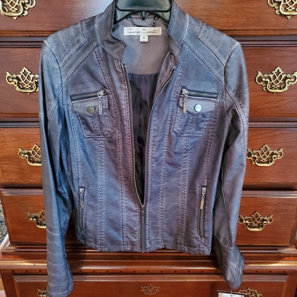 Women's Vegan leather jkt